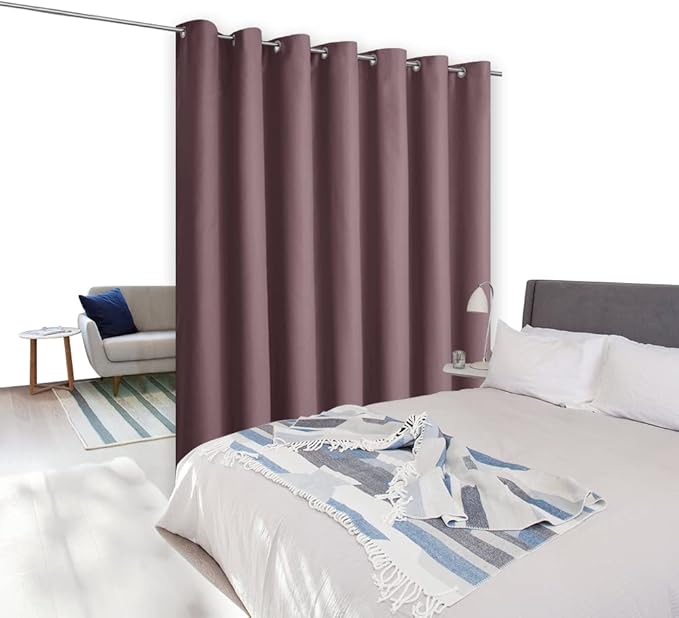 NICETOWN Room Separating Divider, Dry Rose Room Divider Curtain Screen Partition - Image 9
