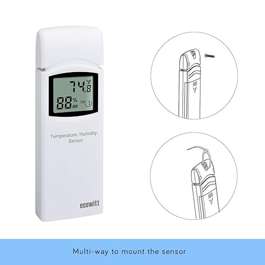 ECOWITT WN31 Wireless Multi-Channels Thermometer and Hygrometer Sensor - Image 6