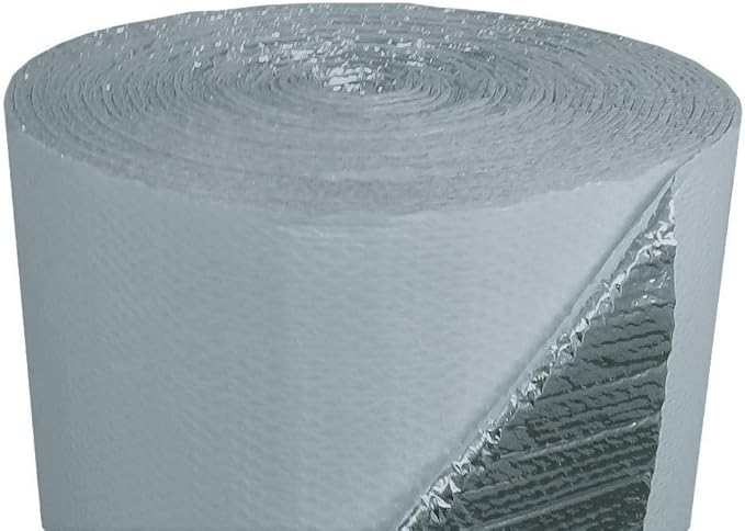 NASATECH White / Foil Double Bubble Reflective Insulation Radiant Barrier Roll - Image 7