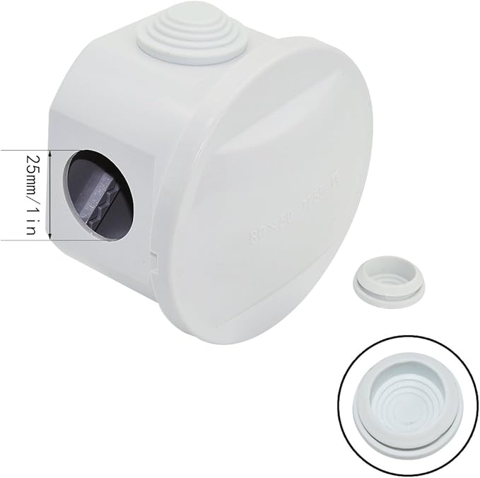 LeMotech Junction Box, ABS Plastic IP55 Water Resistant and Dustproof, - Image 4