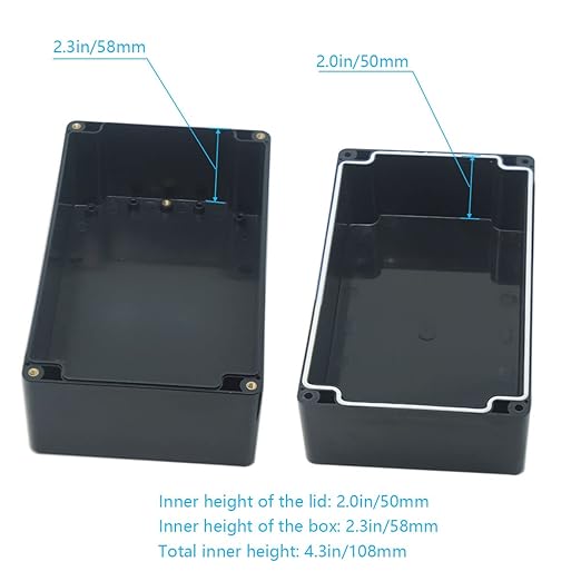 Junction Box, Zulkit Project Box IP65 Waterproof Outdoor Box ABS Plastic - Image 6