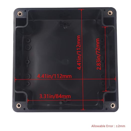 Project Box IP65 Waterproof Junction Box ABS Plastic Black Electrical Boxes DIY - Image 3