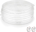 1’’ ID × 1-1/4’’ OD - 50 ft Clear Plastic Vinyl Tubing by ProfessionalBrand