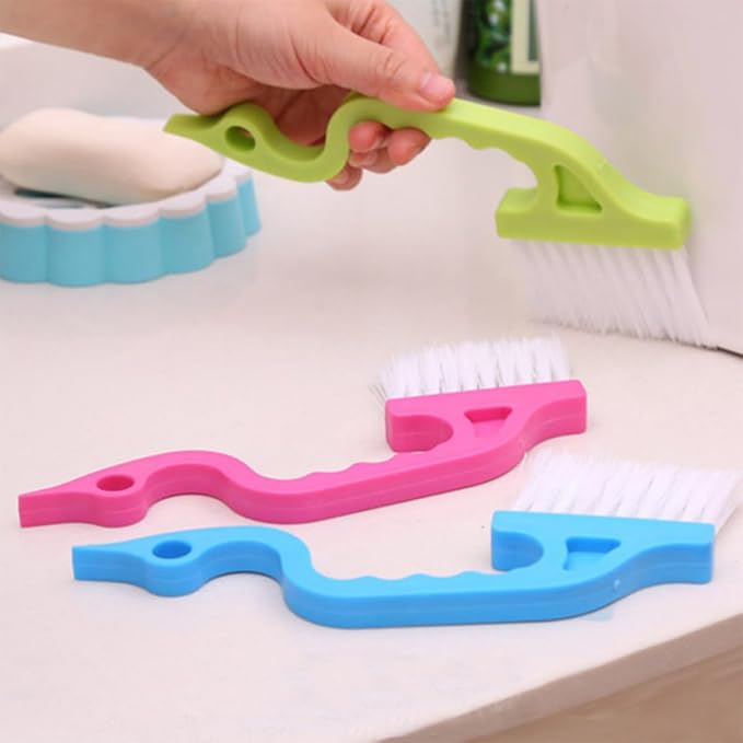 Yardwe 8Pcs Window Slot Cleaning Brush Set, Wet and Dry Groove Scrubber - Image 5
