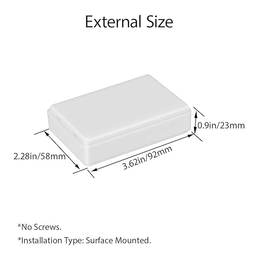 LeMotech Project Box 5 Pieces ABS Plastic Electrical Project Case Small - Image 3