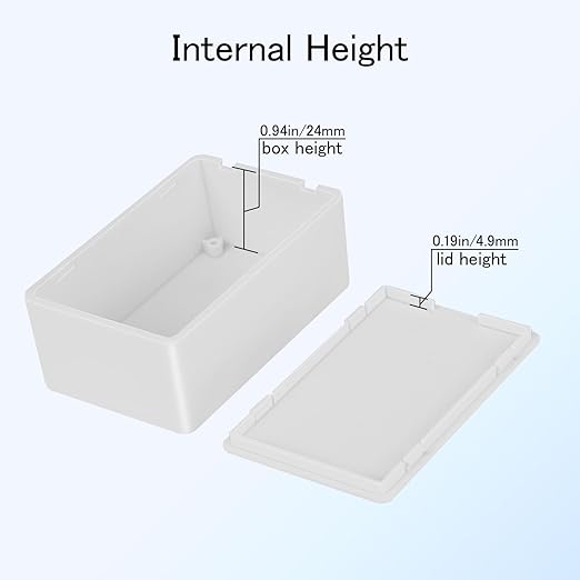 Project Box 8 Pieces Electrical Box Small Junction Box ABS Plastic Enclosure - Image 5
