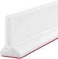Bathtub Splash Guard, 79 Inch Soft Silicone Collapsible Shower Water Guard by DF+DUALFERV