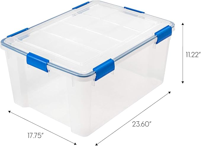 IRIS USA 60 Quart WEATHERPRO Plastic Storage Box - Image 2