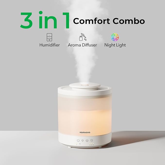 Homvana Small Humidifiers for Bedroom - Image 2