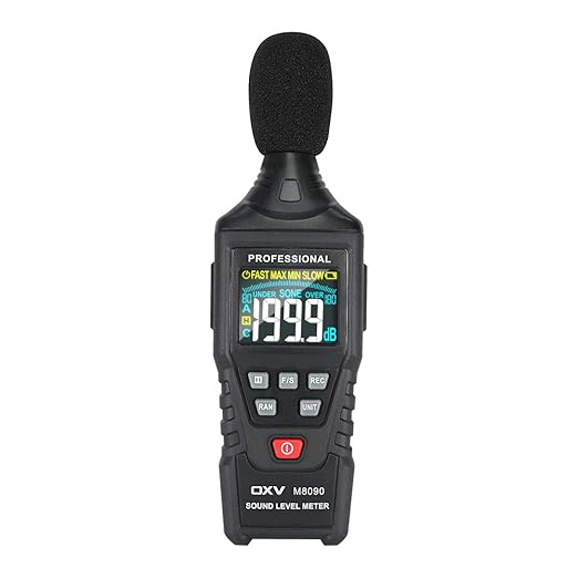 OXV Decibel Meter/Sound Pressure Level SPL Reader, Handheld Digital Measure by OXV
