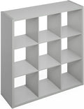Furinno Simple Cube Storage Organizer, 9-Cube Display Shelf, Open Back Shelving by Furinno-FitsYourSpaceFitsYourBudget