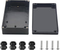 Project Box ABS Black Electrical Boxes IP67 Outdoor Waterproof box Electronic by Otdorpatio
