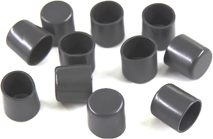 8Pcs 40mm Rubber Chair Leg Caps Black Rubber Leg Tips Round Furniture Feet by Leliafleury