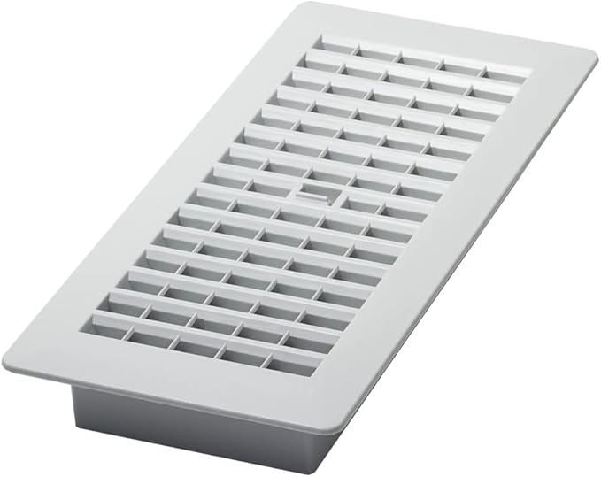 Decor Grates PL410-BN 4X10 Inches Plastic Floor Register, 1 Pack by DecorGrates