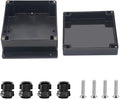 Project Box ABS Black Electrical Boxes IP67 Outdoor Waterproof Junction Box by Otdorpatio