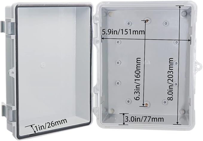 Waterproof Outdoor Electrical Box Junction Box Weatherproof IP67 ABS Plastic - Image 4