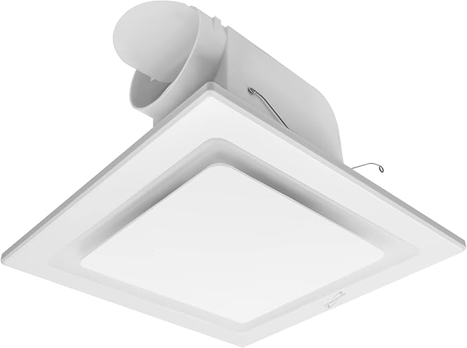 Bathroom Fan Ceiling Mount Exhaust Ventilation, 141 CFM 0.7 Sones, 4 Inches Duct by POWERENG