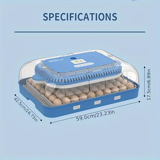 HOWOOlUA 70 Egg Incubator for Hatching Eggs withAuto Turn, Temp & Humidity - Image 8