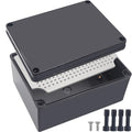 Junction Box, IP67 Waterproof ABS Black Project Box by Otdorpatio