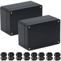 2 Packs Junction Box IP65 Waterproof ABS Plastic Electrical Project Case Power by Otdorpatio