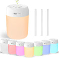 Portable Mini Humidifier, Colorful LED Light & Warm Light, Cool Mist, Personal by 1