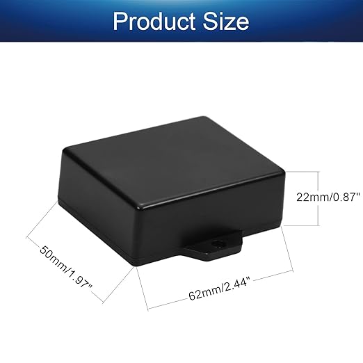 Fielect 2Pcs Project Box ABS Plastic Junction Box Universal Electrical Project - Image 2