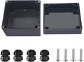 Project Box ABS Black Electrical Boxes IP67 Outdoor Waterproof box Electronic by Otdorpatio