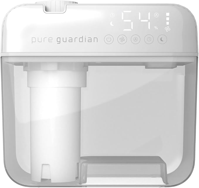 PureGuardian 1 Gallon, Cool Mist Ultrasonic Humidifier, 48-Hour Run Time - Image 7