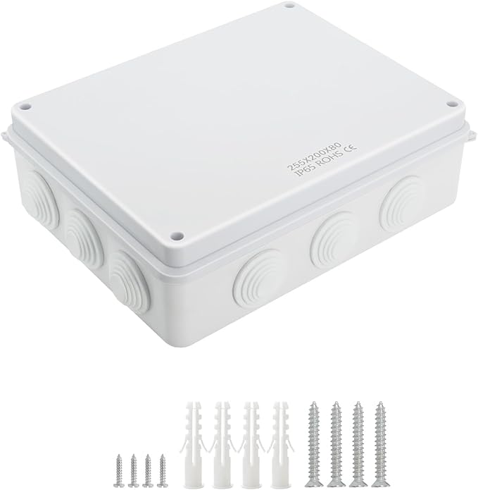 LeMotech Junction Box, ABS Plastic IP65 Waterproof and Dustproof, Universal by LeMotech