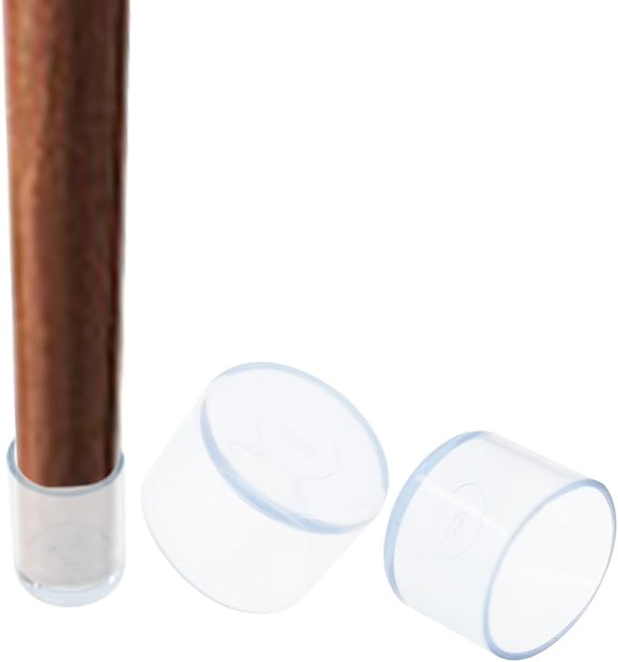 Round Chair Leg Caps, PVC Furniture Feet Covers, TTZEZE Transparent Round Floor - Image 6