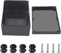 Project Box ABS Black Electrical Boxes IP67 Outdoor Waterproof box Electronic by Otdorpatio