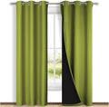 NICETOWN Fresh Green Full Shade Curtain Panels, Pair of Thermal Insulated & by NICETOWN