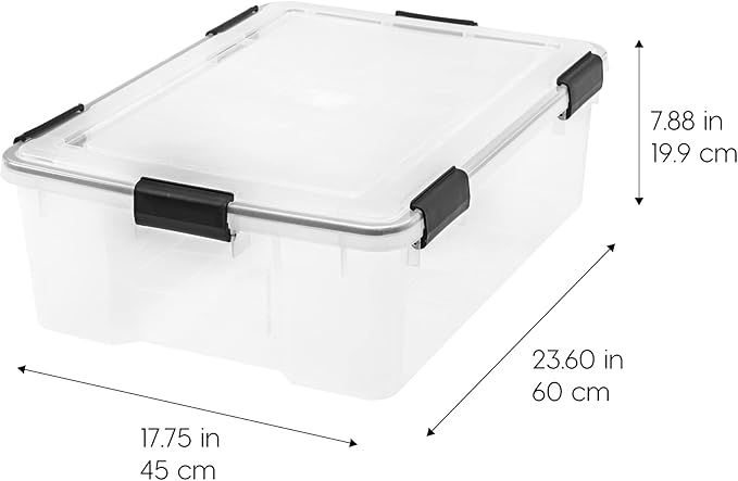 IRIS USA 41 Quart WEATHERPRO Plastic Storage Box - Image 2