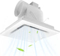 Bathroom Fan Ceiling Mount Exhaust Ventilation, 141 CFM 0.7 Sones, 4 Inches Duct by POWERENG