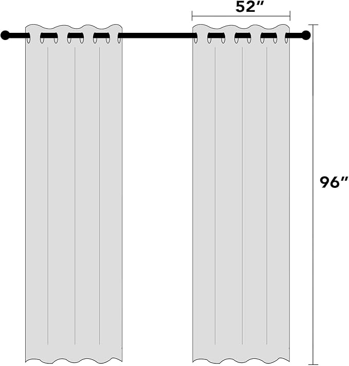 PrinceDeco 100% Blackout Linen Curtains - Image 9