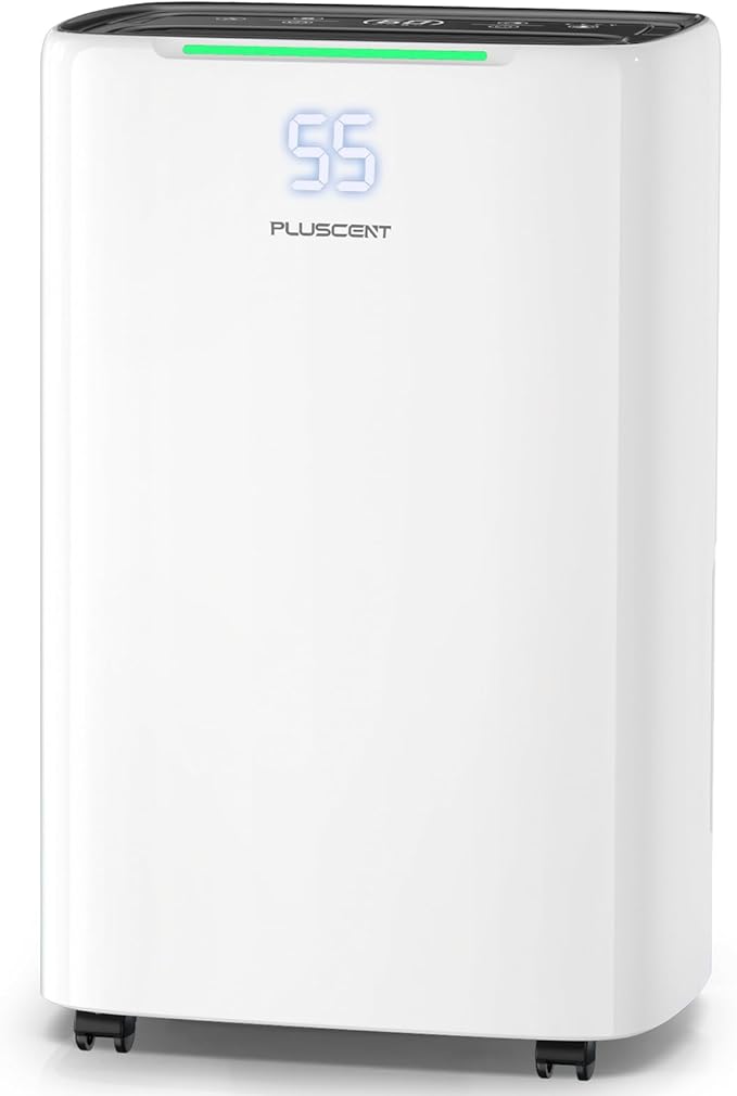 5000 Sq. Ft Dehumidifier for Basement, Max 52 Pints Dehumidifiers for Home & by PLUSCENT