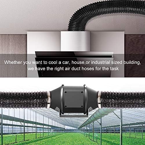YIJUHOU 4 Inch 5 Feet Dryer Vent Hose, Flexible Aluminum Air Ducting - Image 7