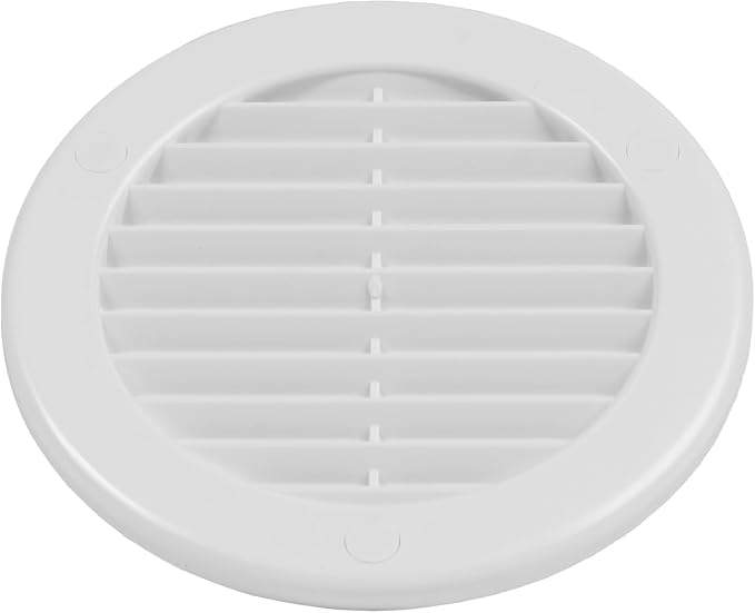 50-Pack 4" Round Air Vent Cover – White Plastic Soffit Air Vent Deflector - Image 8
