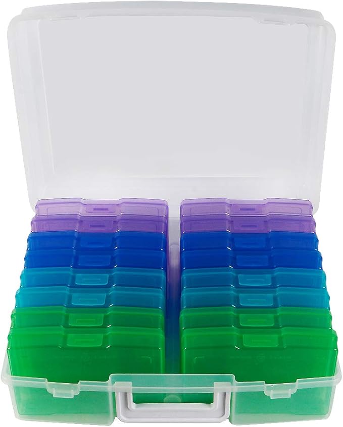 novelinks Transparent 4" x 6" Photo Organizers and Photo Storage Box - Image 3