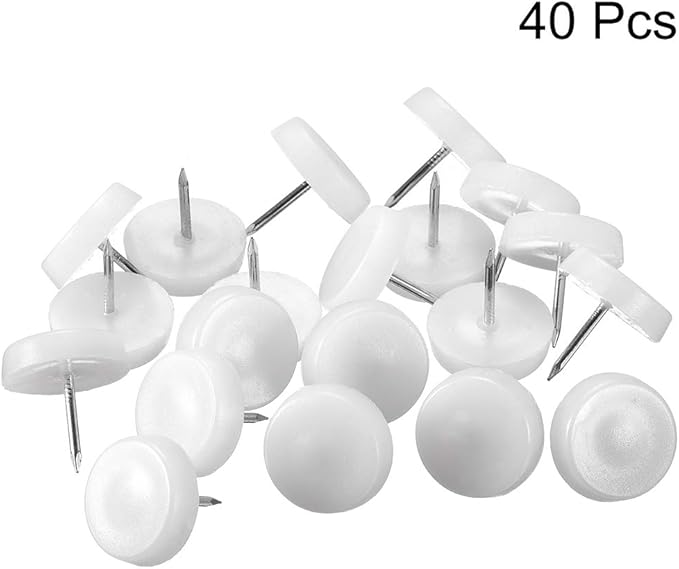 uxcell Furniture Feet Nail Plastic Glide Nails Chair Table Leg Protector Pads - Image 3