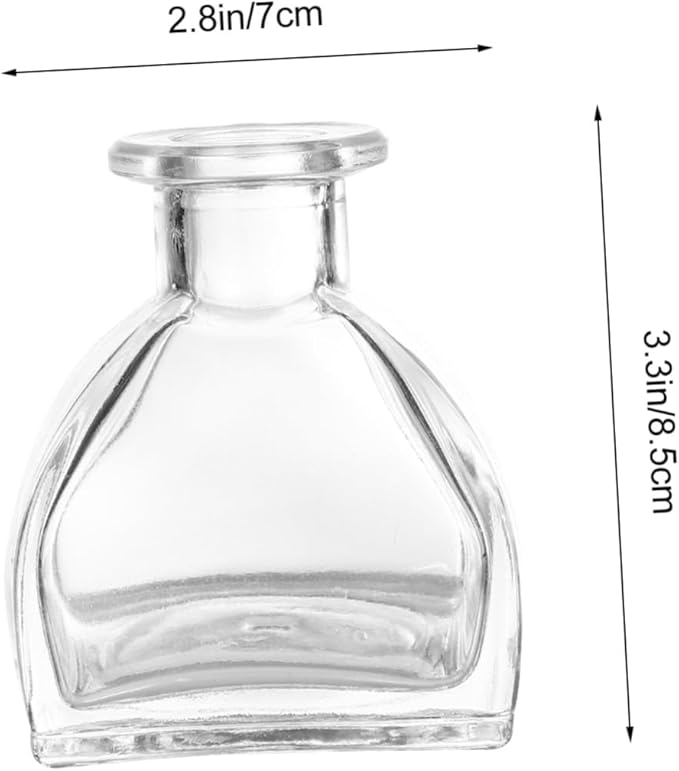 Veemoon Essential Oil Diffuser Bottles Set of 3 Fragrance Release Glass Jars - Image 2