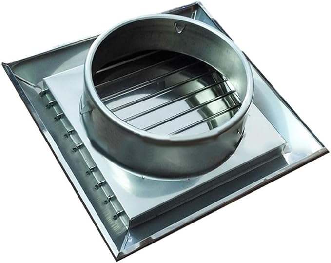 Stainless Steel Square Wall Vent by Unknown
