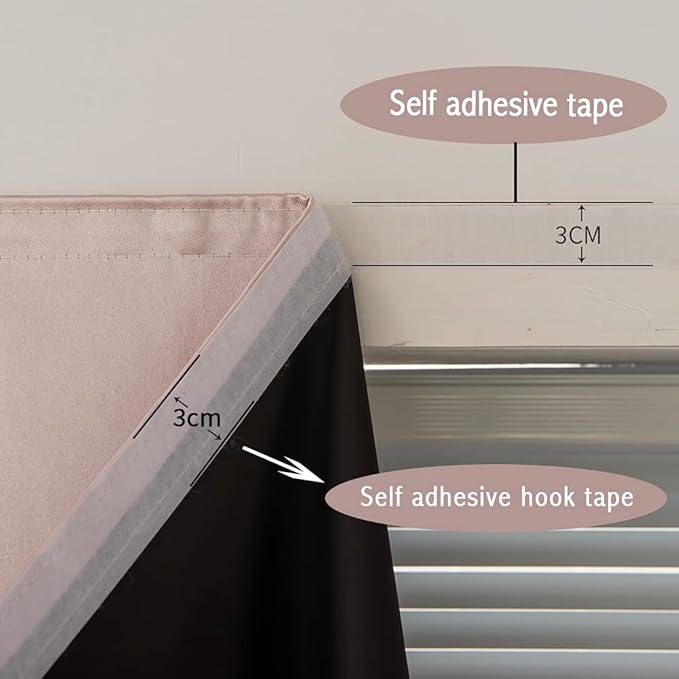 Autohesion Curtains for Windows, Bedroom Blackout Curtains for - Image 7