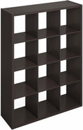 Furinno Simple Cube Storage Organizer, 12-Cube Display Shelf, Open Back by Furinno-FitsYourSpaceFitsYourBudget