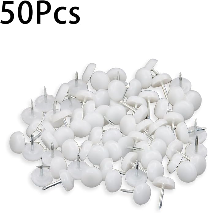 50 Pcs Furniture Feet Nail Plastic Glide Nails Round Chair Table Leg Protector - Image 3
