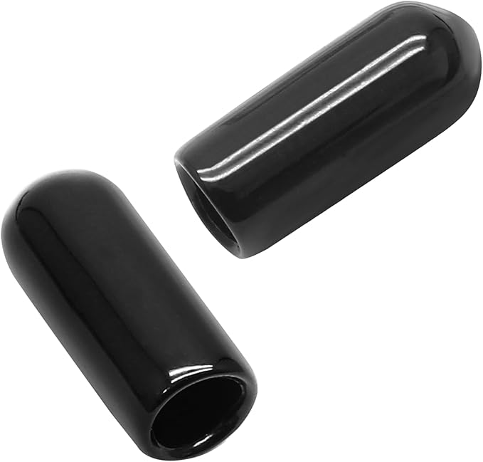 24 Pcs Round Rubber End Caps, 1/5" ID Vinyl Flexible Screw Thread Protectors - Image 6