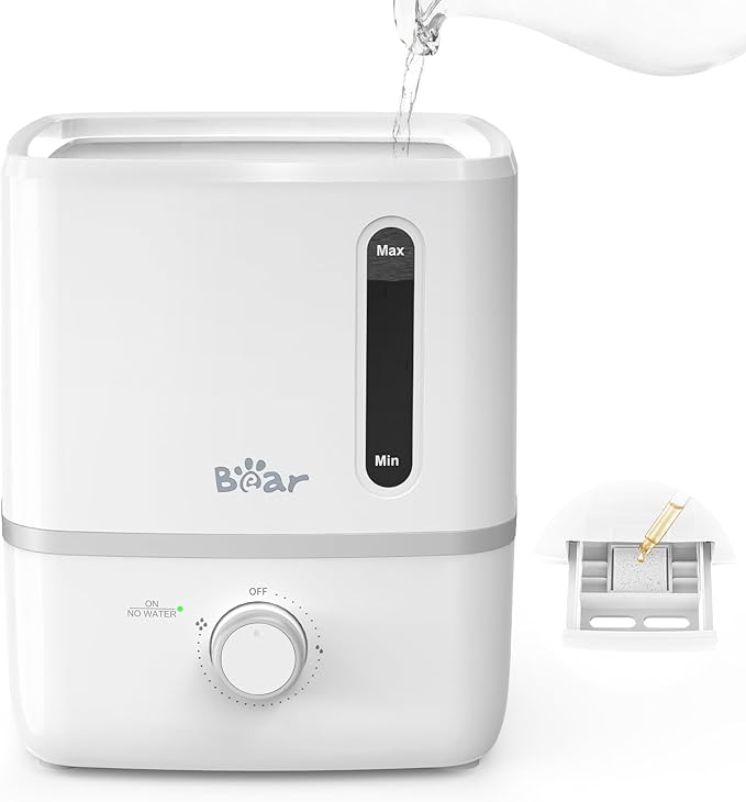 Bear Humidifiers for Bedroom, 2.5L Cool Mist Humidifiers and Oil Diffuser by Bear
