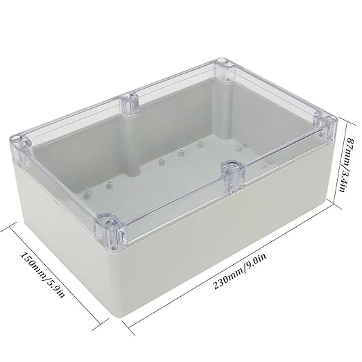 ABS Plastic Junction Box, Dustproof Waterproof IP65 Electrical Enclosure Box - Image 2
