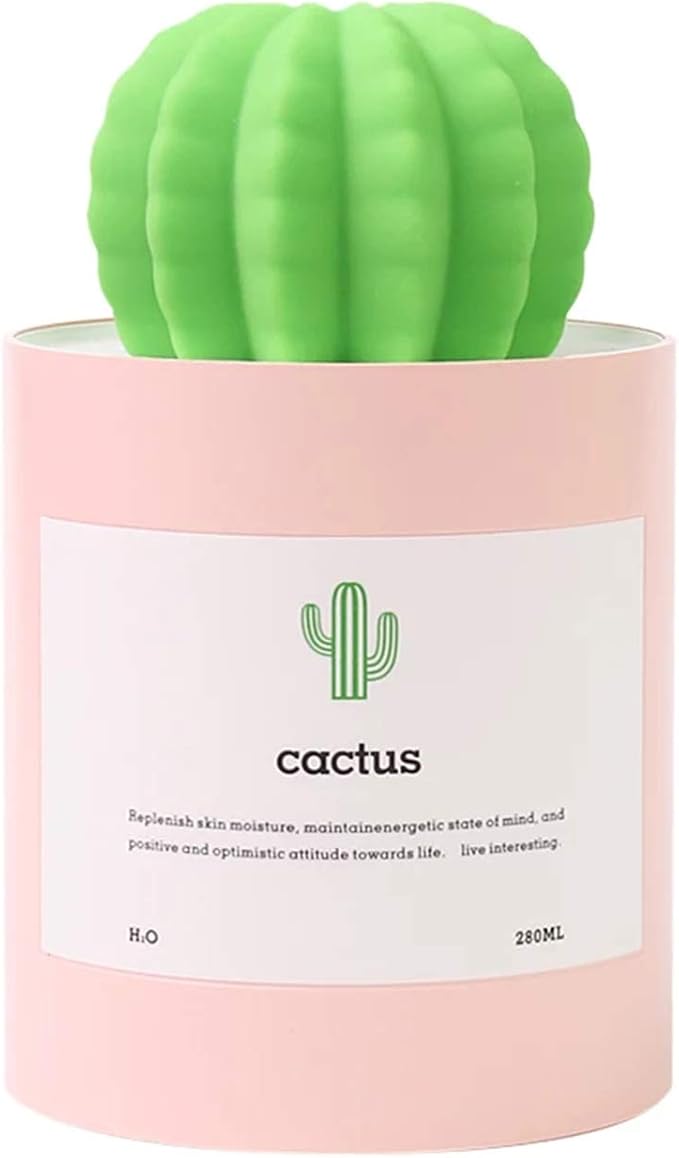 Mini Humidifier, 280ml USB Cool Mist Portable Cactus Air humidifier, by Unknown