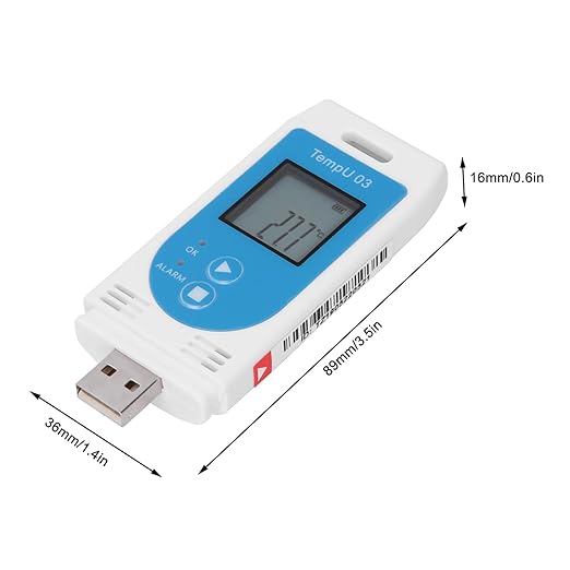 Temperature Humidity Data Logger, USB Digital Temp Recorder Humidity Logger - Image 6